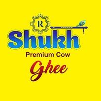SHUKH PREMIUM COW GHEE WITH DEVICE OF R logo