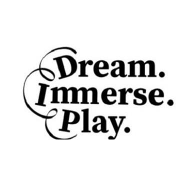 Dream. Immerse. Play. (Logo) logo
