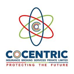 COCENTRIC INSURANCE BROKING SERVICES PRIVATE LIMITED PROTECTING THE FUTURE WITH DEVICE OF CO logo