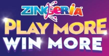 ZINGERIA PLAY MORE WIN MORE logo