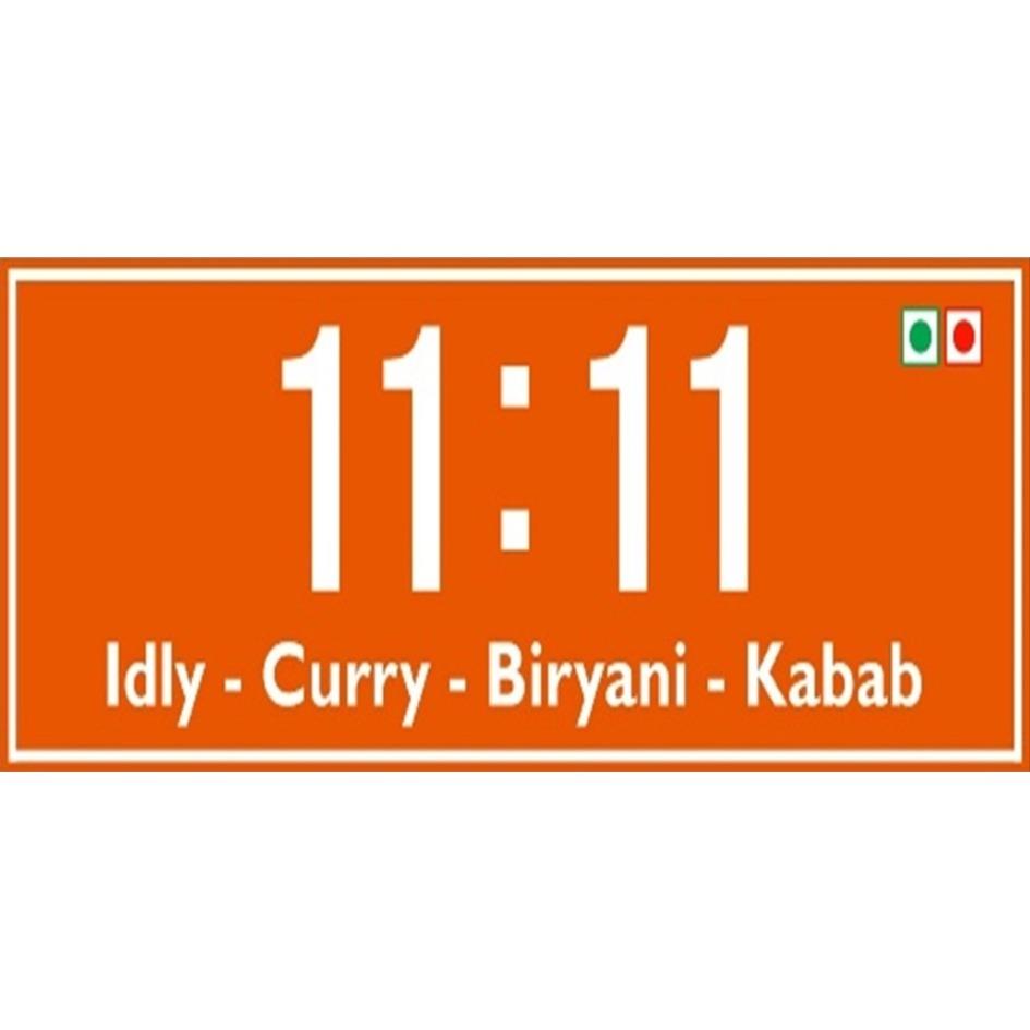 11:11 Idly - curry - Biryani - kebab logo