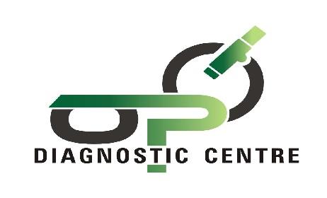 OP DIAGNOSTIC CENTRE WITH DEVICE logo