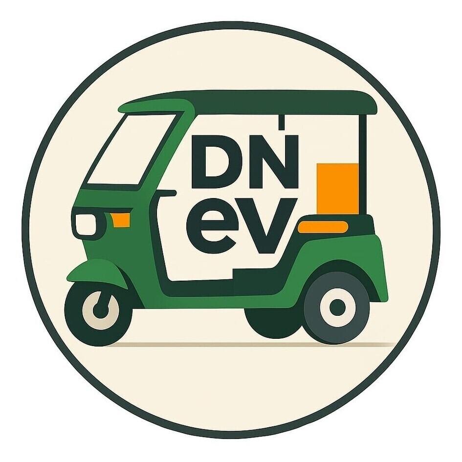 DNev with E-Auto Rickshaw Image logo
