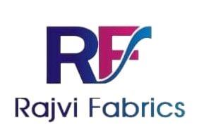 RAJVI FABRICS WITH DEVICE RF logo