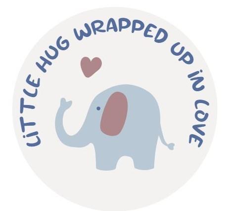 Little Hug Wrapped UP in Love logo