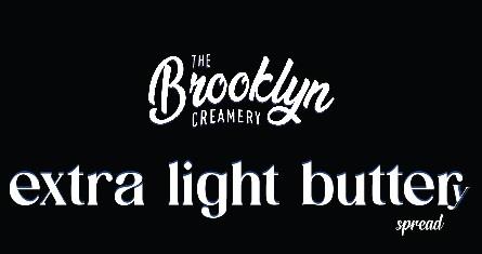 THE BROOKLYN CREAMERY EXTRA LIGHT BUTTERY SPREAD logo
