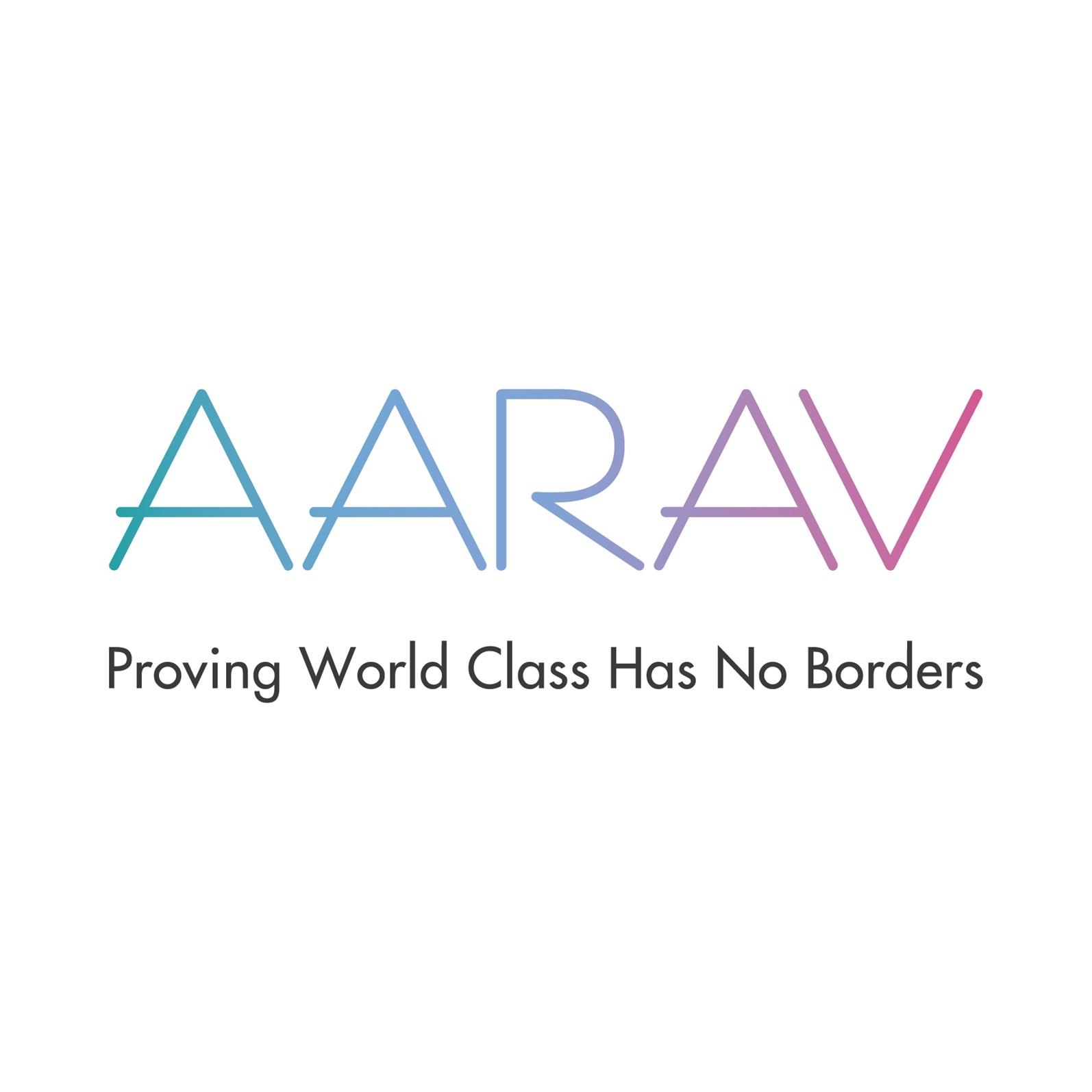 AARAV - PROVING WORLD CLASS HAS NO BORDERS logo