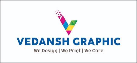 VEDANSH GRAPHIC (WE DESIGN,WE PRINT,WE CARE) logo