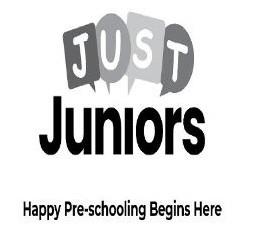 Just Juniors, Happy Pre-Schooling Begins Here logo