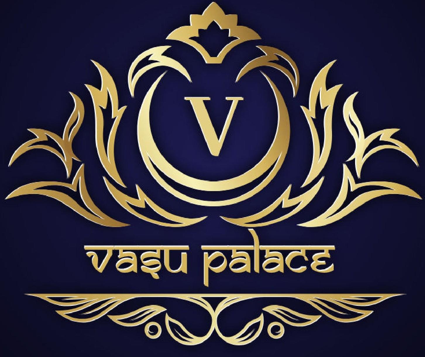 Device of V - "vasu palace" logo