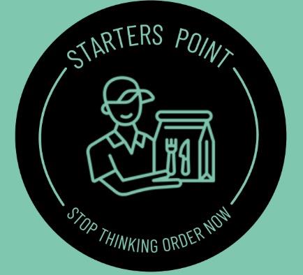 STARTERS POINT -Stop Thinking Order Now logo