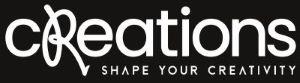 Creations Shape Your Creativity Label. logo