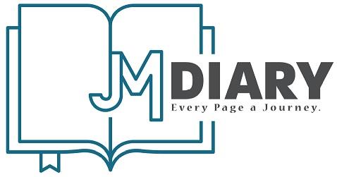 JM DIARY Every Page a Journey with Device of Book logo