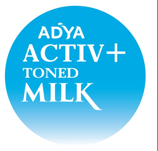 ADYA ACTIV + TONED MILK (LABEL) logo
