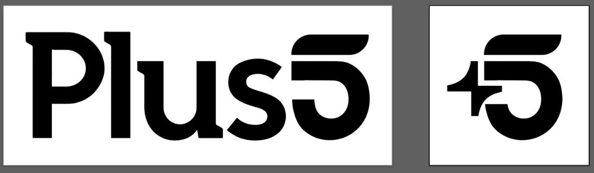 PLUS5 WITH DEVICE OF +5 logo