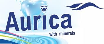 Aurica with minerals logo