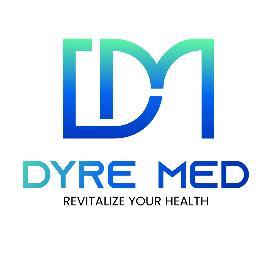 DYRE MED with Tagline REVITALIZE YOUR HEALTH logo