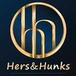 Hers & Hunks [With the device of hh] logo