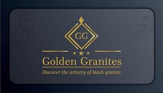 Golden Granites – Discover the artistry of black granite with device of GG logo