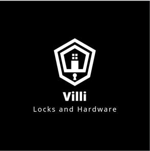 Villi with tagline 'Locks and Hardware' logo