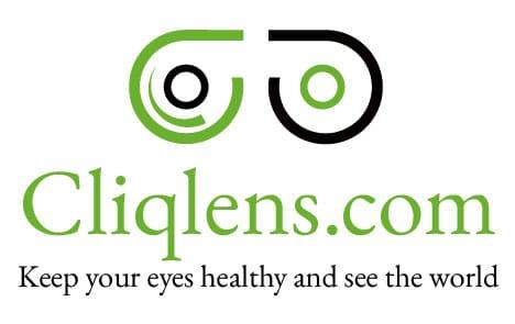 CLIQLENS.COM with device logo