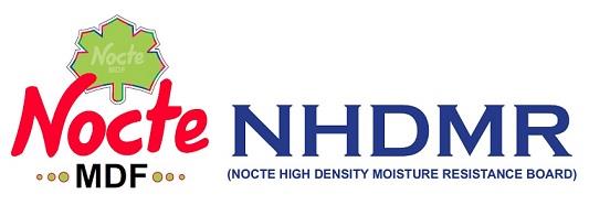 NOCTE MDF NHDMR (NOCTE HIGH DENSITY MOISTURE RESISTANCE BOARD) logo