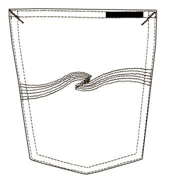Back pocket device (device only) logo