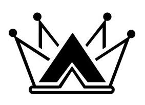 LETTER "A" REPRESENTED IN FORM OF A CROWN logo