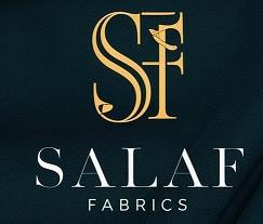 SALAF FABRICS WITH DEVICE OF SF logo