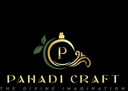PAHADI CRAFT WITH TAGLINE THE DIVINE IMAGINATION logo