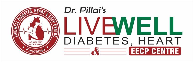 Dr. Pillai's LIVEWELL DIABETES, HEART & EECP CENTRE WITH UNIQUE LOGO logo