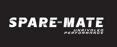 SPAREMATE WITH TAGLINE UNRIVALED PERFORMANCE logo