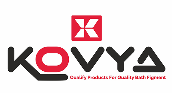 DEVICE OF K WITH KOVYA QUALITY PRODUCTS FOR QUALITY BATH FIGMENT WITH LOGO logo
