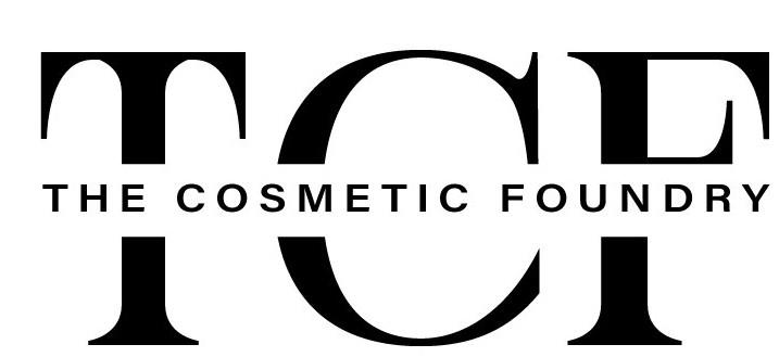 TCF THE COSMETIC FOUNDRY logo