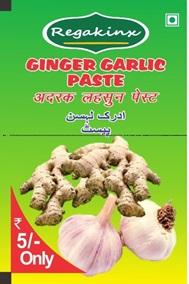 Regakinx GINGER GARLIC PASTE (ADRAK LAHSUN PASTE - in Devnagri script) logo