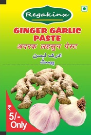 Regakinx GINGER GARLIC PASTE (ADRAK LAHSUN PASTE - in Devnagri script) logo