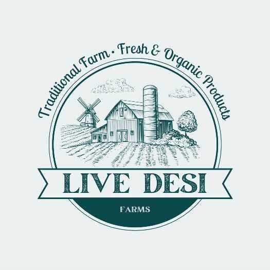 LIVE DESI FARMS-Traditional Farm. Fresh & Organic products logo