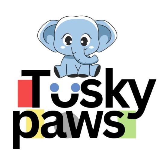 Tusky paws logo