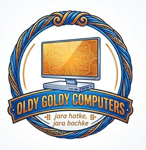 OLDY GOLDY COMPUTERS (WITH DEVICE) logo