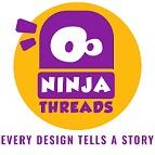 NINJA THREADS : EVERY DESIGN TELLS A STORY logo