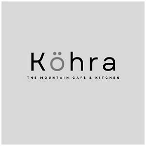 Kohra - The Mountain Cafe and kitchen (With Device) logo