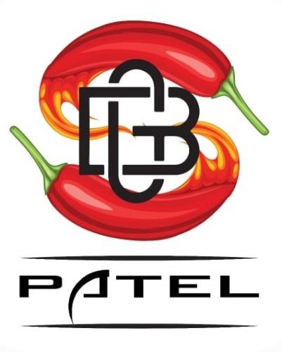 BG PATEL WITH DEVICE OF CHILLIES logo