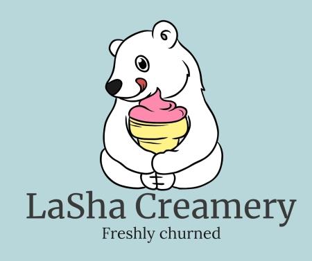 LaSha Creamery logo