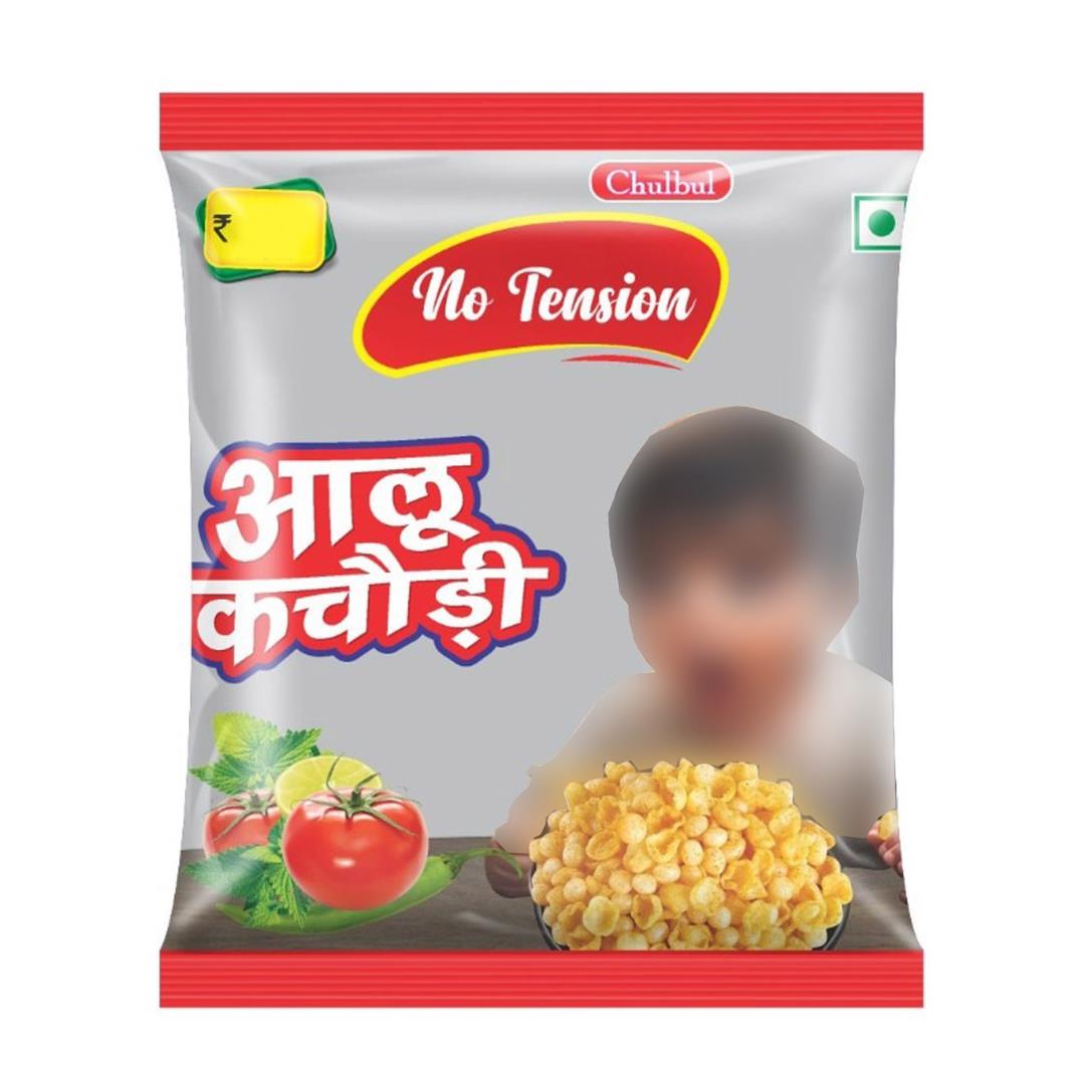 CHULBUL NO TENSION ALOO KACHORI WITH DEVICE logo