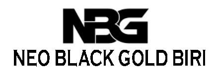 NEO BLACK GOLD BIRI WITH DEVICE OF NBG logo