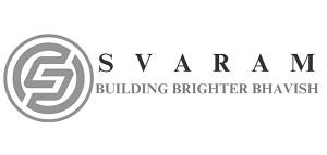SVARAM.Building Brighter Bhavish (With Device) logo