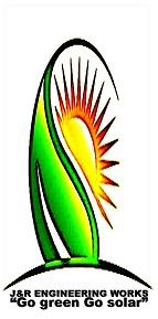 J&R ENGINEERING WORKS : "Go green Go solar" logo