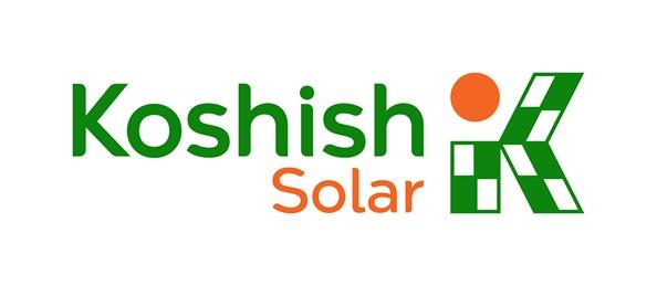 Koshish Solar with the device of K logo