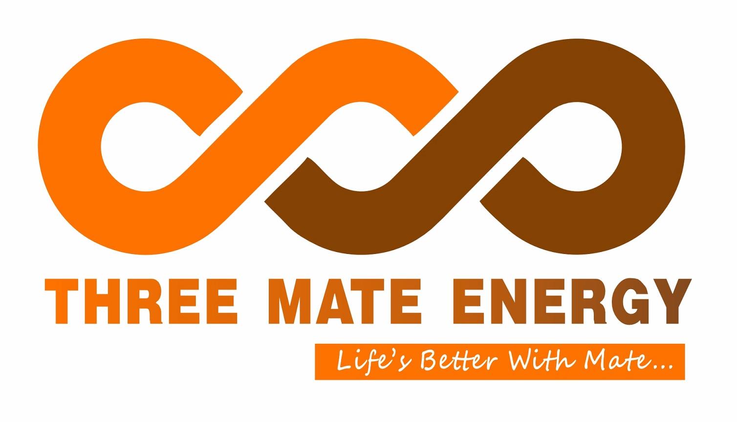THREE MATE ENRGY Life's Better With Mate... logo