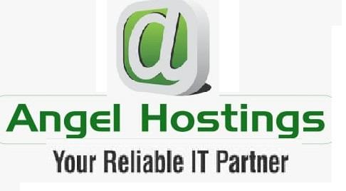 Angel Hostings with device logo